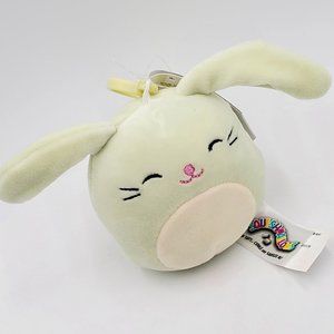 Squishmallows Isabella Mint Green Bunny Mini Clip-On - NWT